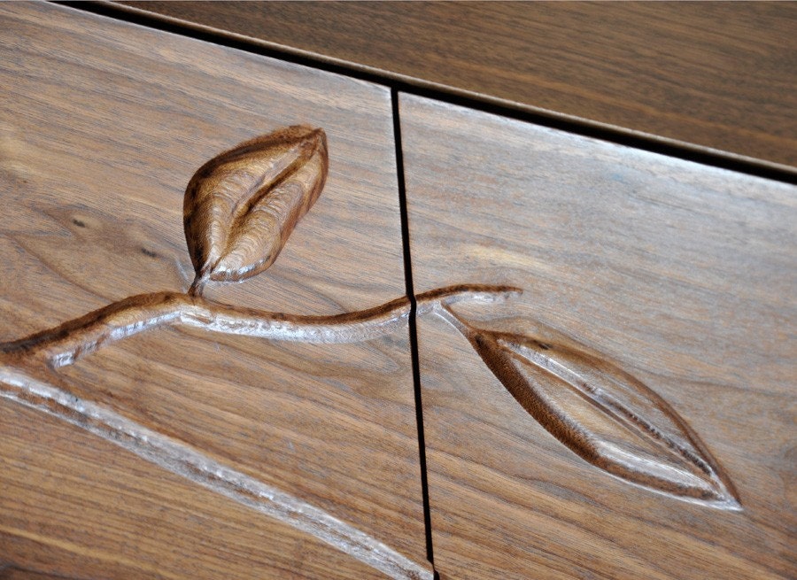 Modern Walnut Console - 'Branch'