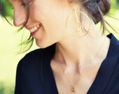 Petite Brass Twist Necklace
