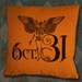 Halloween Winged Skeleton Crow October 31st Vintage Digital Collage Image Transfer Download jpeg or png 300 dpi for Pillows Bags Napkins