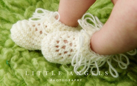 Loopy Moccasins Crochet Booties Pattern (309)