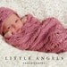 Woven Diamonds Newborn Cloche and Cocoon Crochet Pattern (534)