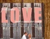 Now Comes Marriage - Save the Date Photo Cards (set of 40)