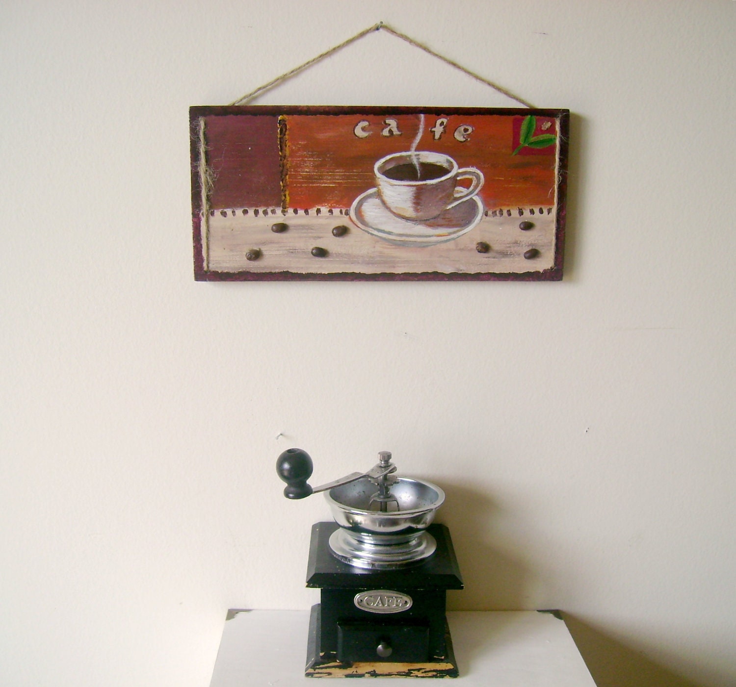 Wall Art Home Decor-I Like Coffee - Decor Accessories-Great for Gifts-Perfect Gift Idea-Old Fashioned