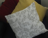 Pillow with Birds in Tree Print