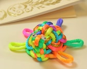 Beth - Rainbow Chinese Knot Sea Turtle - as Keychain, Phone Charm or Table Decoration - UNIQUE