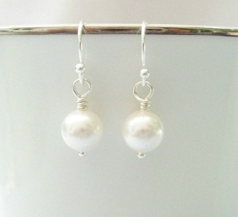 Pearl Earrings - Silver