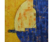 Geometric Abstract Painting... Large Art 30x30...Acrylic on Stretched Canvas...Original Modern Painting