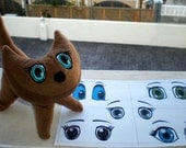 Pretty eyes - machine embroidery designs, single files - 1 1/5, 2, 3, 4 and 5 inches