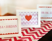 Funky Chevron Bridal Shower - Art Prints - Set of 3 - Table Decorations