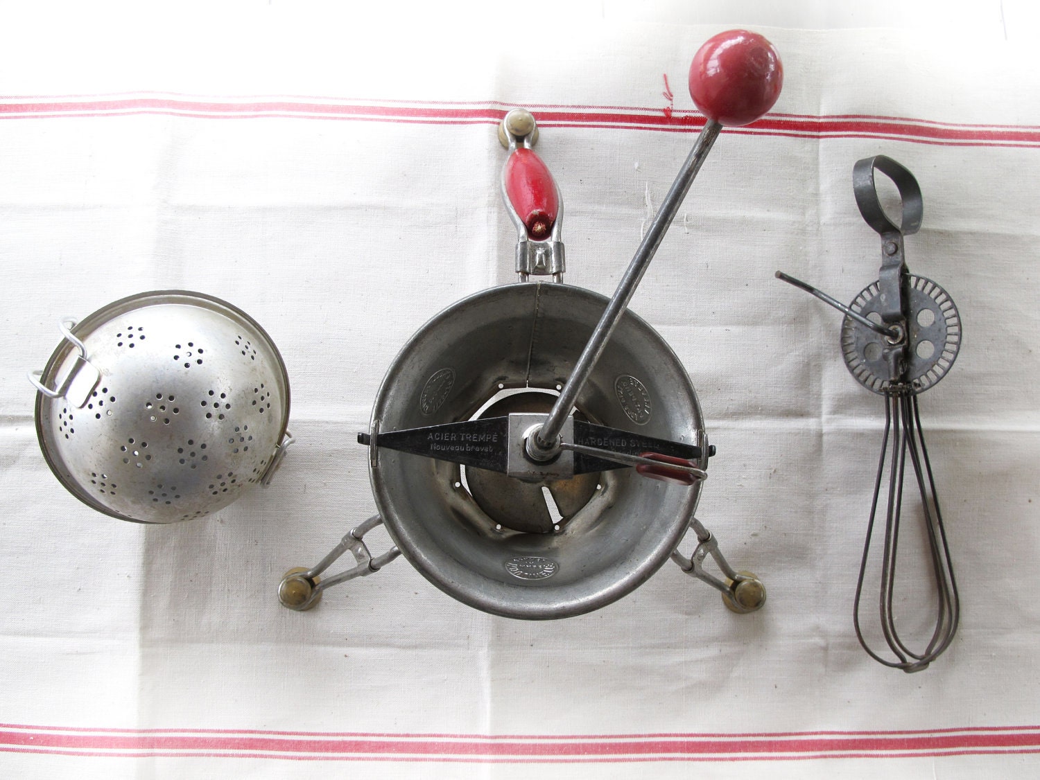 Instant collection -French  Vintage handled kitchen utensils