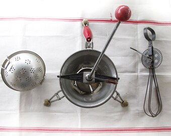 Instant collection -French  Vintage handled kitchen utensils