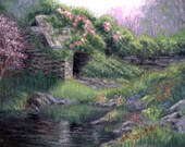 The Garden, a print of an original acrylic painting to fit 8x10 frame