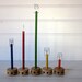 Retro Vintage Style Photo Holders, Wood Game Pieces, Vintage Table Number Holders, Set of Five
