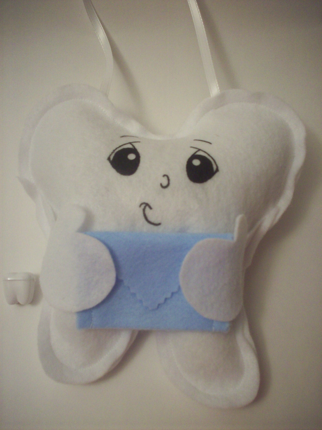 Tooth Fairy Pillow Boy with Grin