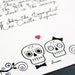 Day of the Dead Wedding invitation suites / Sugar scull halloween invites / DIY set / "Till Death..."