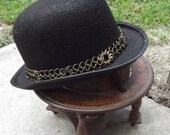 Steampunk Gears Chainmaille Bowler Derby Hat