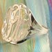 Monogram ring SSR1, sterling silver.