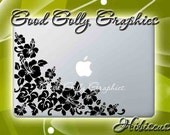 Hibiscus floral arrangement vinyl decal