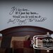 If I lay here Snow Patrol inspired vinyl wall decal