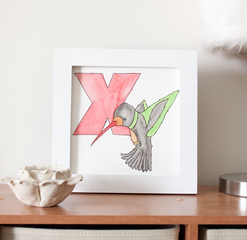 X is for Xantis original painting
