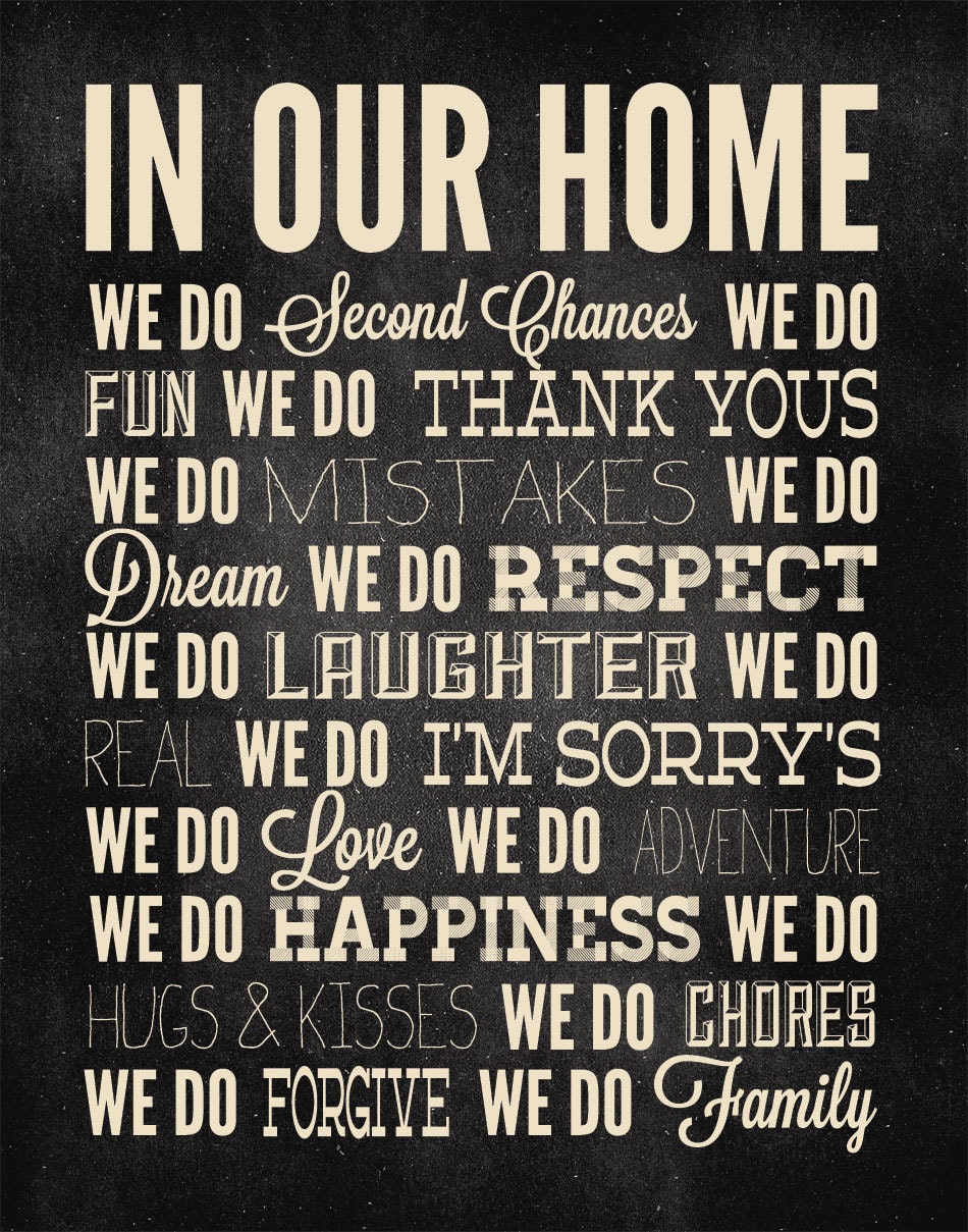 In Our Home Print, 11" x 14"