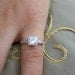 Antique diamond Platinum engagement ring.