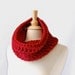 Red Winter Fashion Accessories, Wool Blend Neck Cozy