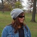 Silver Grey Slouch Beanie Hat, Winter Fashion Accessories