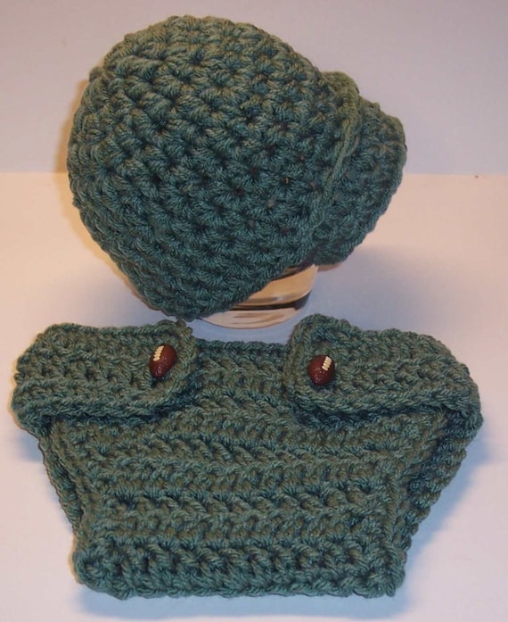 Newborn CHUNKY NEWSBOY HAT and Button Diaper Cover Set Great Photo  Props  Pdf  Pattern  Instructions  pattern116