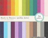 40% OFF SALE -Small polka dot digital paper 12x12, digital scrapbooking paper, royalty free commercial use - polka2- Instant Download Il_170x135