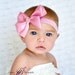 Wild Orchid Pink Sweet Satin Bow - Baby Toddler Child Girls Headband or Clip Hairbow