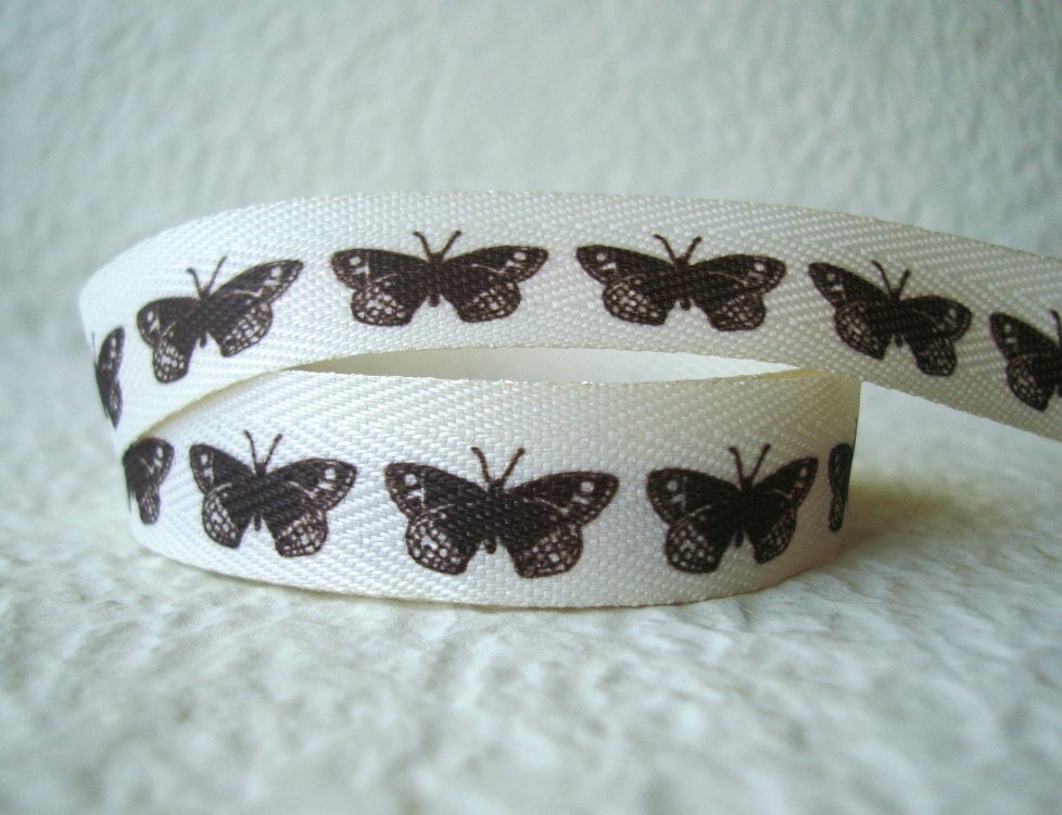 Butterfly 5/8 inch twill- 1 yard