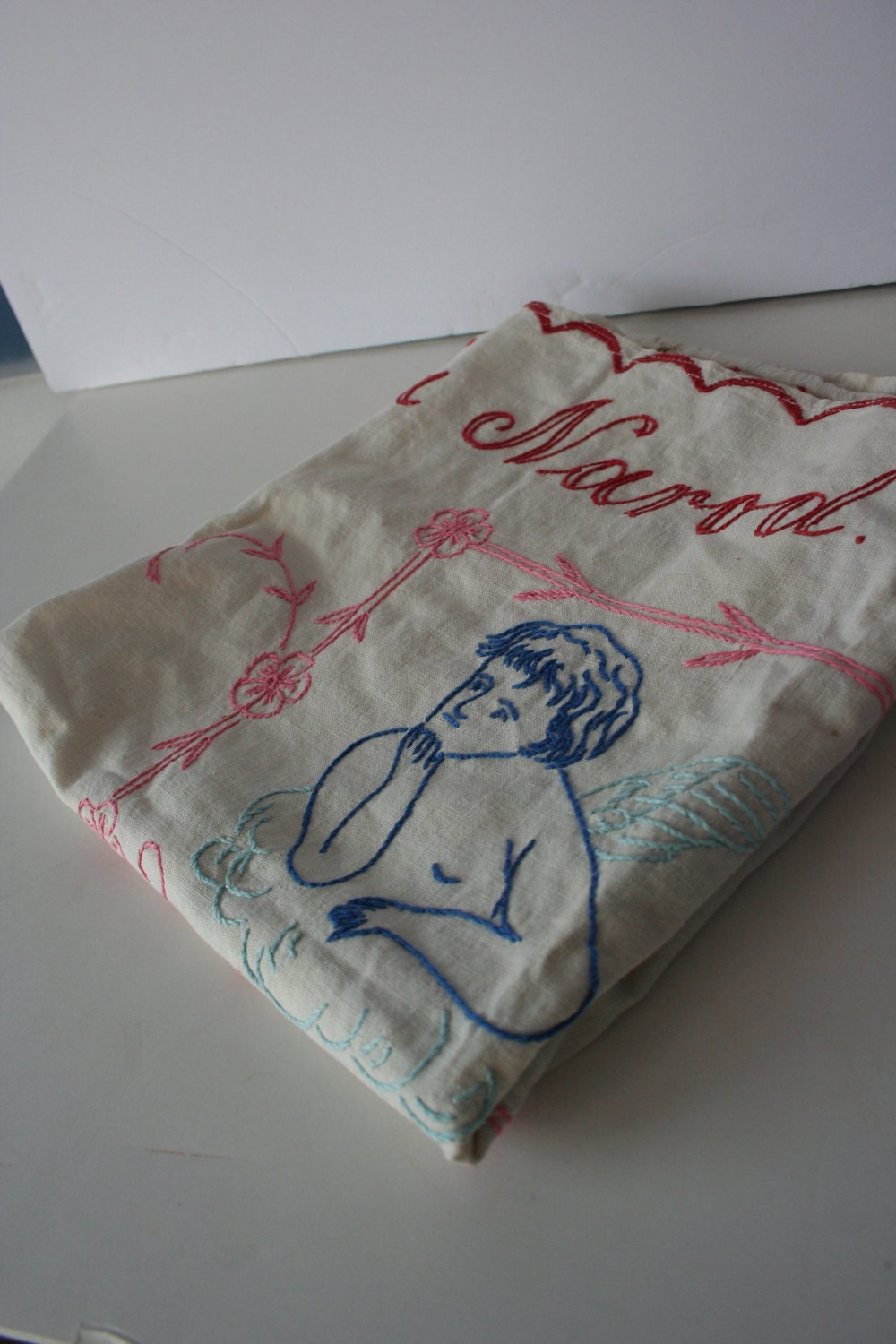 vintage embroidered cloth wedding banner
