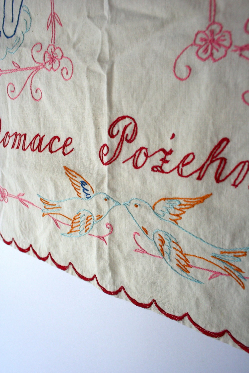 vintage embroidered cloth wedding banner