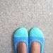Crochet Slippers for Women in Mint & Sky Blue