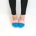 Crochet Slippers in Baby Pink and Azure