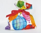 Fabric Gift Bag Itty Bitty - Big Balloon Birthday