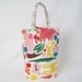 Fabric Gift Bag with Handles Small - 2D Zoo by Alexander Henry in Primary