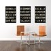 Dublin Art - Typography Sign Poster - City Map Print - Living Room Decor - Gift - Modern - Set of 3 - 11x17