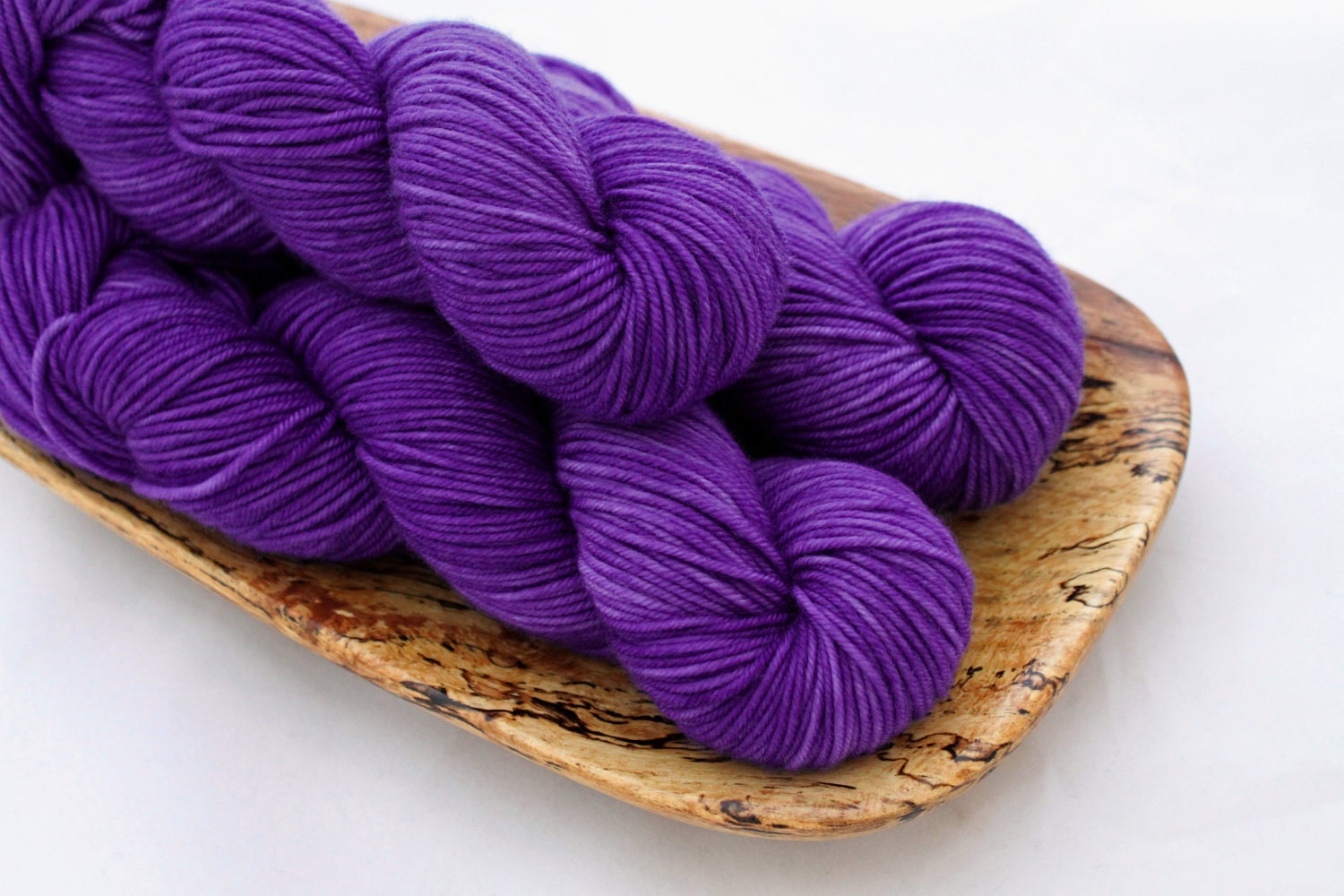 Hand dyed yarn - Therapy MCN DK - 230 Yards DK Weight - Soft Violet