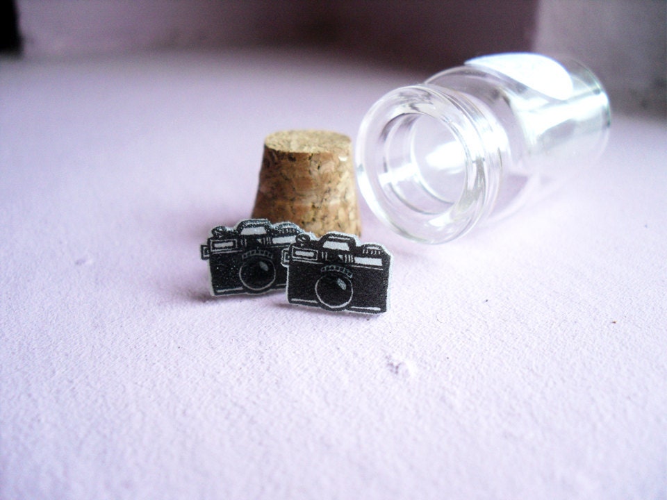 Camera Earrings