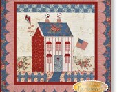 Little Garden House in Summer Quilt Pattern by Shabby Fabrics FREE SHIPPING With Fabric Purchase