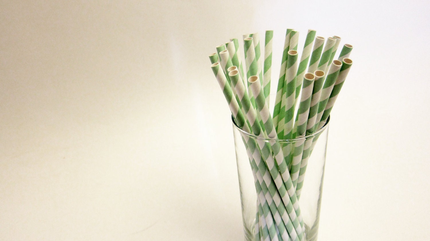 25 mint green striped Paper Straws, AND Digital DIY straw tags (your color choice) Party Striped Straws biodegradable