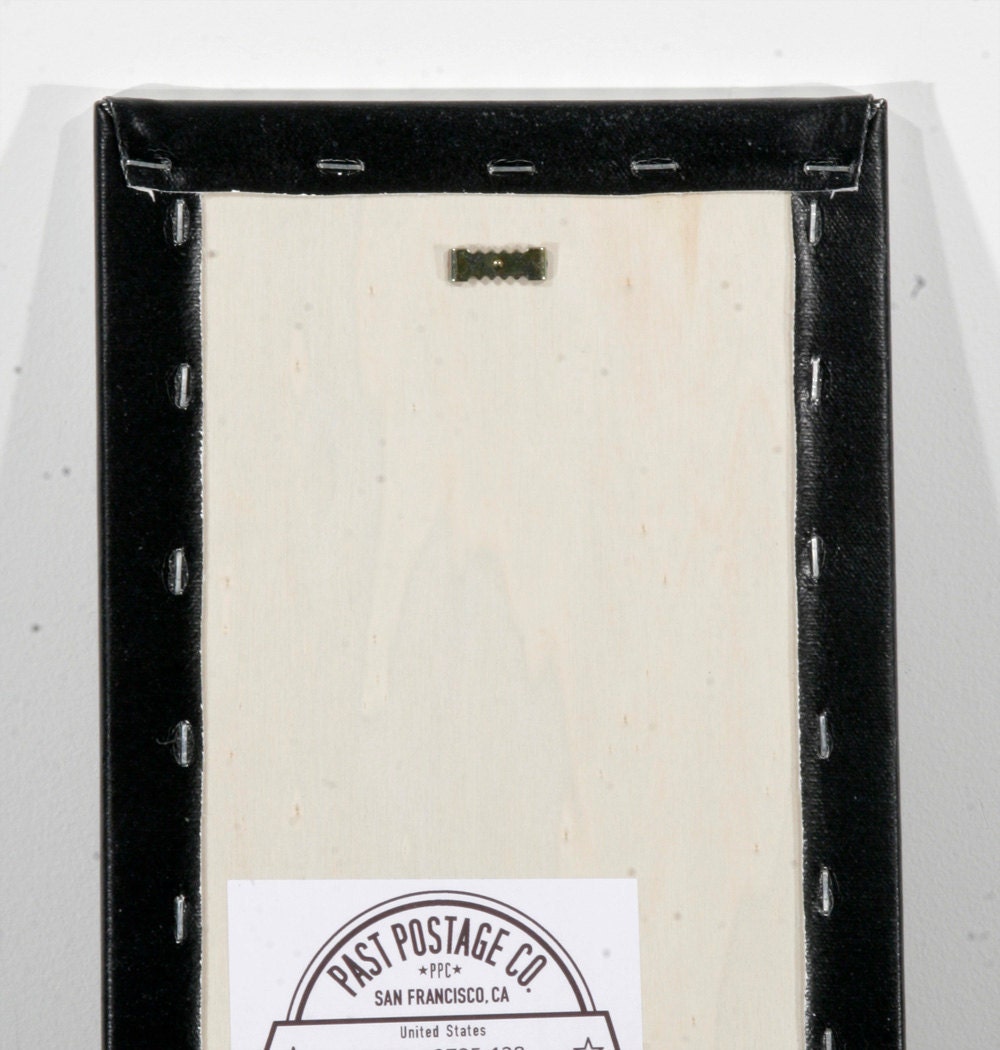 1969 Apollo 8 In the Beginning God...  US Postage Stamp Enlarged on Canvas