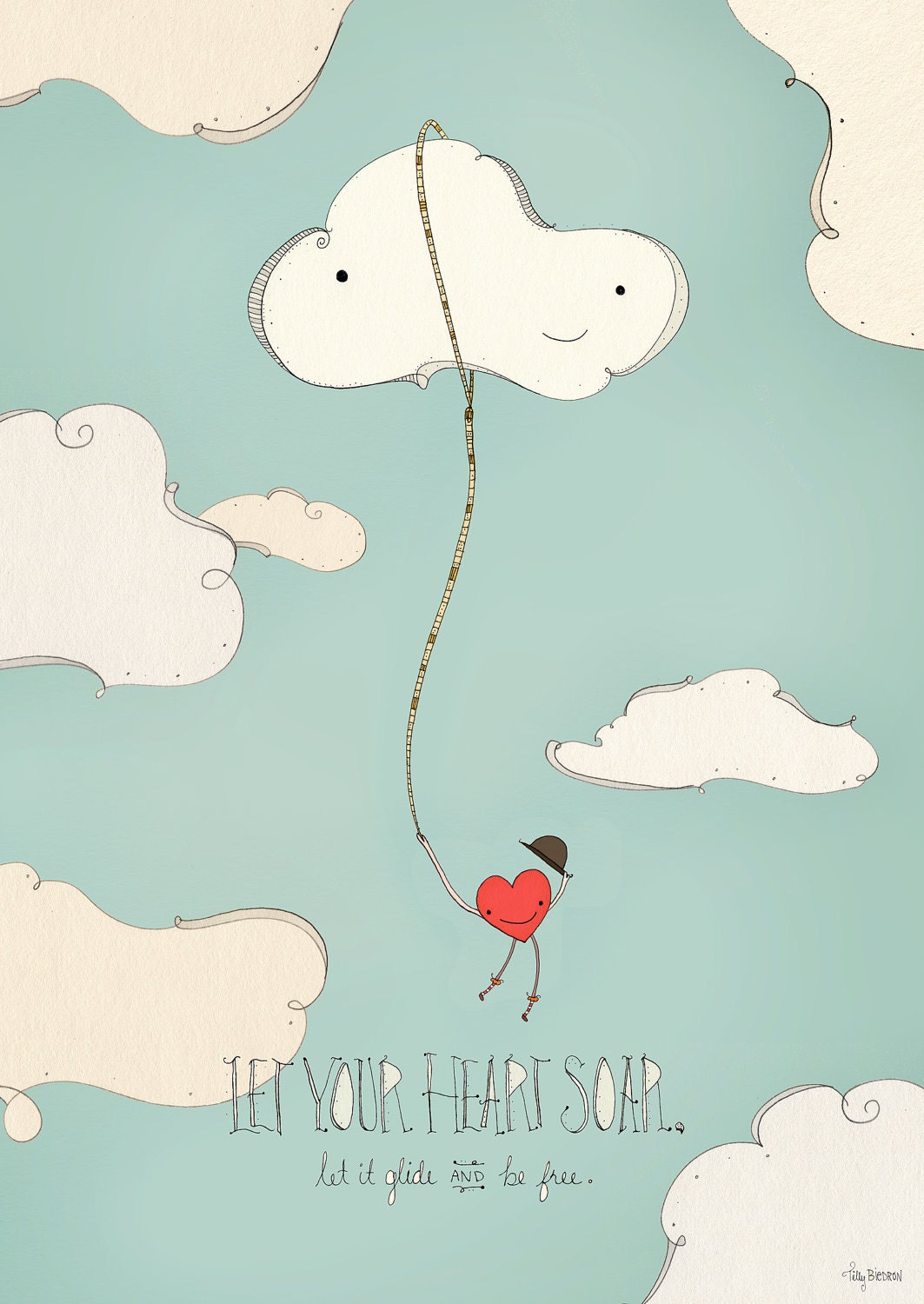 let your heart soar 13x19 print