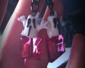 Ghost Dangle earrings PINK