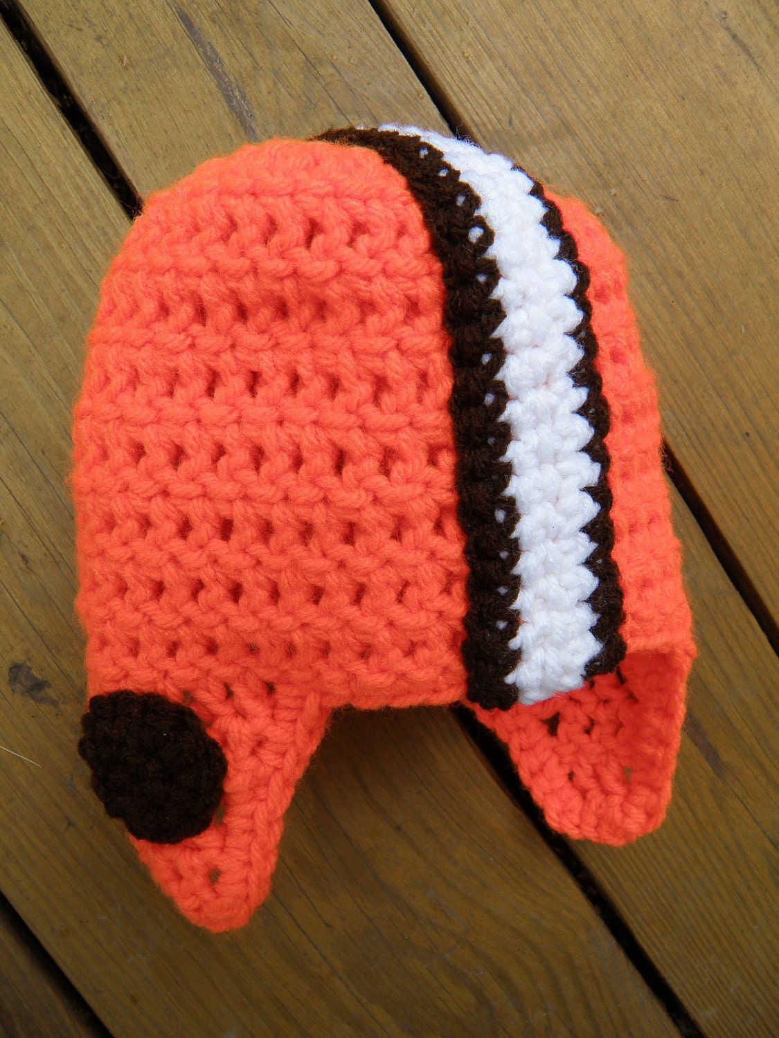 Cleveland Browns Football Hat -- Sizes 0-3 months or 3-6 months -- Choose Size and color (for a different team)
