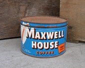 Vintage Coffee Tin Maxwell House One Pound