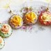 Sherbet Rose- Shabby Chic Cameo Flower Earrings- Vintage Style