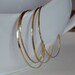 FOUR Gold Filled Bangles, Adjustable, Skinny Stacking Cuffs, Gold Bangles, 14k Gold Fill, Everyday, Minimalist, Modern
